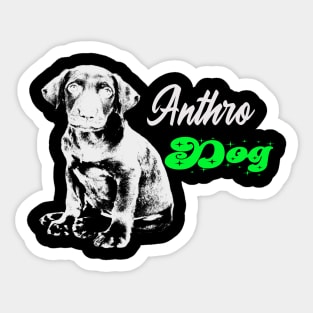 Anthro dog Sticker